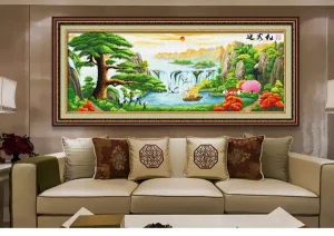 Tranh Thêu Chữ Thập Treo Phòng Ngủ