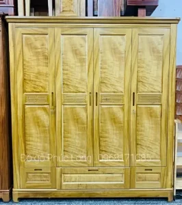 Tủ 4 Buồng Gỗ Dổi