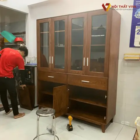 Tủ Đựng Chén Bằng Gỗ Tủ Đựng Chén Bằng Gỗ