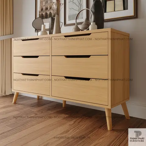 Tủ Gỗ 6 Ngăn Kéo