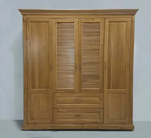 Tủ Gỗ Sồi Nga 4 Cánh Tủ Gỗ Sồi Nga 4 Cánh
