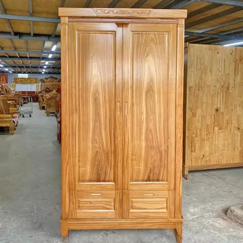 Tủ Quần Áo 2 Buồng Gỗ Công Nghiệp Tủ Quần Áo 2 Buồng Gỗ Công Nghiệp