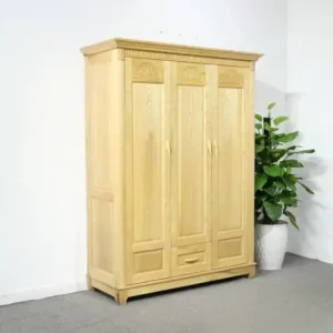 Tủ Quần Áo Gỗ Sồi 3 Cánh