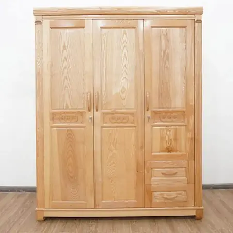 Tủ Quần Áo Gỗ Sồi 3 Cánh