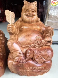 Tượng Ông Địa Bằng Gỗ