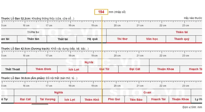 Ý Nghĩa Của Các Cung Trên Thước Lỗ Ban Ý Nghĩa Của Các Cung Trên Thước Lỗ Ban